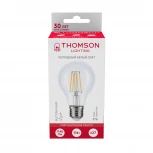 Лампочка светодиодная филаментная прозрачная груша E27 11W Thomson A60 TH-B2332