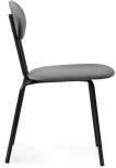 Стул Woodville на металлокаркасе Мареон катания сильвер / черный матовый 502315