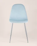 Стул Stool Group Валенсия велюр пыльно-голубой хромированные ножки УТ000004240