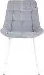 Стул Флекс велюр светло-серый белые ножки 4 шт. Stool Group арт.УТ000035414