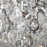 Подвесная люстра Eurosvet Crystal 10080/12 хром / прозрачный хрусталь