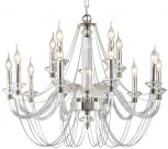 Подвесная люстра Newport 12700 12710+5/C (220V, на цепи, подсвечник, свеча)