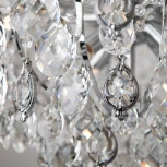 Подвесная люстра Eurosvet Crystal 10080/12 хром / прозрачный хрусталь