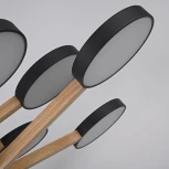 Потолочная люстра Wi-Fi на штанге Turna Dbl L12 Black By ImperiumLoft Turna-Dbl01 (LED, 220V, голосовое управление, умный дом - Алиса)