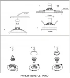 Светильник встраиваемый Crystal Lux CLT 064 064C1 BL (220V, круглые)