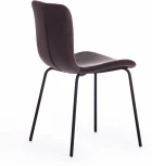 Стул GILLIAN (mod. 0137017-NI) металл/вельвет, 45х52,5х78 см, серо-коричневый S108 (84 Brown)/черный Tetchair 15509