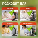 Офисная настольная лампа на прищепке ЭРА N-102-Е27-40W-GR