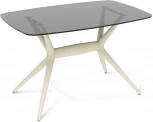 Стол SHT-TU30-2/TT26 118/77 стекло бежевый/дымчатый Sheffilton SHT-TU30 5445122503