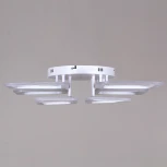 Потолочная люстра светодиодная на штанге с пультом регулировкой яркости и цветовой температуры Reluce 05106-0.3-4+4A WH (220V)