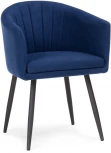 Стул Woodville на металлокаркасе Валета темно-синий / черный 504203