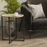 Стол журнальный Бьерн дуб санремо/черный от фабрики Mebelik