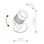 Прожектор уличный Nowodvorski Spike 9101 (LED, 220V, IP54)