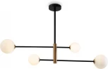 Потолочная люстра ярусная на штанге Freya Sphirity FR5376CL-04B (220V, шарики)