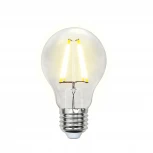 Лампочка светодиодная шар прозрачная E27 8W 3000K Uniel LED-A60-8W/WW/E27/CL GLA01TR