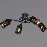 Потолочная люстра на штанге Reluce 70052-3.3-04 CR+BK (220V)