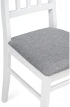 Деревянный стул Woodville Мириел белый / серый 527065