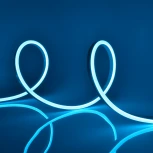 Светодиодная гибкая герметичная лента Neon 15 м. Neon ULS-N11-2835-120LED/m-8mm-IP67-DC24V-10W/m-15M-LIGHTBLUE катушка в герметичной упаковке