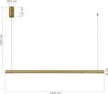 Подвесной светильник ST Luce SL6238 SL6238.303.01 латунь/латунь LED 1*20W 4000K (220V, на тросе)