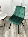 Стул ONION G062-18 зеленый, велюр/ черный каркас М-City