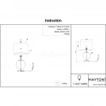 Интерьерная настольная лампа Maytoni Lowell Z533TL-01N (220V, шар)