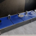 Рамка на 3 поста (черный, стекло) Voltum S70 VLS110308