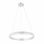 Подвесной светильник Arte Milano Venezia 311311/D600 NI (регулировка яркости, LED, 220V, хрусталь, пульт управления, на тросе, кольцо)