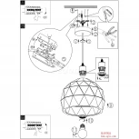 Подвесной светильник Eglo Roccaforte 97845 (220V, на проводе, круглые)