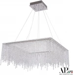 Подвесная люстра светодиодная APL LED Sicilia SH04.71.B.Ni.4000 (220V, хрусталь, на тросе)