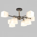 Потолочная люстра на штанге Imex MD.4080-8-S-BK+FGD