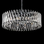 Подвесная люстра Citilux Ингвар CL334291 (220V, хрусталь, на цепи, круглые)