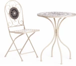 Стул Secret de Maison VICENZA (mod. PL08-7451RV) металл, 36*35*91 см, белый/плитка quot;калейдоскопquot; Tetchair 15268