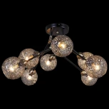 Потолочная люстра на штанге ILLUMICO IL0264-8CSQ-79 BK AB (220V)