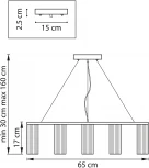 Подвесная люстра Roma 718097 (220V, на тросе, круглые, кольцо)