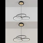 Подвесная люстра с пультом, светодиодная Natali Kovaltseva LED LAMPS 81363