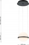 Подвесной светильник Favourite Ringar 4502-1P (LED, 220V, на тросе, шар)