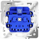 Розетка с заземлением, шторками и крышкой (белый глянцевый) Voltum S70 VLS040301