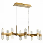 Подвесная люстра Gemina SL6007.203.16 Латунь/Прозрачный LED 16*2,5W 4000K
