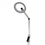 Торшер светодиодный с сенсорным выключателем Lumion Genri 8333/15FL серебро, металл/пластик LED 15W 3000/4000/6000K CCT/диммер/LCD 220V (регулировка яркости)