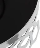 Журнальный стол Garda Decor 13RXET8011-SILVER (Серебро/Черный)