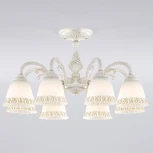 Потолочная люстра на штанге Eurosvet Campina 60107/8 белый с золотом (220V)