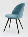Стул MyFar Джозефина поворотный темно-бирюзовый микровелюр MF1018-1