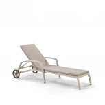 Шезлонг-лежак Afina плетеный A35C2-W85 Latte с матрасом