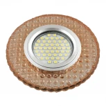 Встраиваемый точечный светильник Fametto Luciole DLS-L143 GU5.3 GLASSY/LIGHT TEA (220V, круглые)