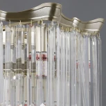 Подвесная люстра ILLUMICO IL3357-6+3PSQ-24 GD LYRA (220V, хрусталь, на цепи)