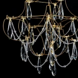 Подвесная люстра светодиодная хрустальная с пультом с регулировкой цветовой температуры Modelux MODELUX ML.5601.400P BS