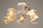Потолочная люстра на штанге Мелодия Света SS1N SS8748-5 WT+GD 000067894