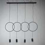 Подвесной светильник Forvet Black L4 By ImperiumLoft Forvet01 (LED, 220V, на проводе)