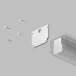 Комплект торцевых заглушек для трека Denkirs Smart One TR2025-WH