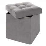 Пуфик Dreambag складной Серый Велюр 13257