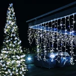 Светодиодная гирлянда ARD-EDGE-CLASSIC-2400x600-WHITE-88LED-MILK-STD White (230V, 6W) (IP65)